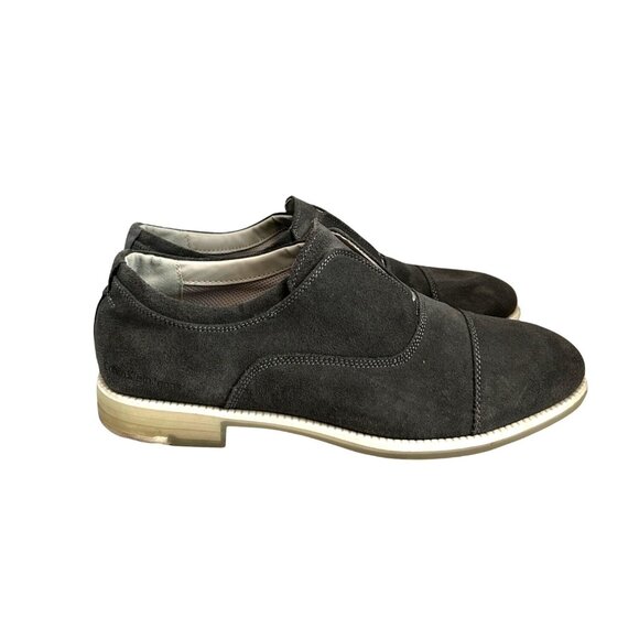 Mens Calvin Klein Gray oxford slip on shoes size 11.5 - Picture 3 of 7